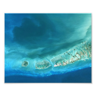 Onderwatersedimentformaties nabij Key West, Flor Foto Afdruk