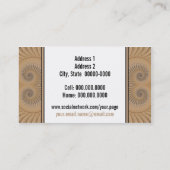 Onderweg Tan Spiraal Abstract Visitekaartje (Achterkant)