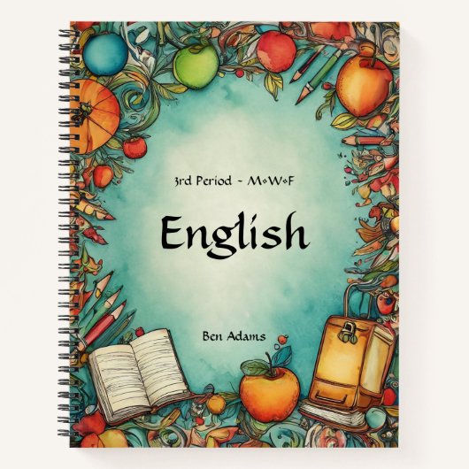  onderwerp Notitieboek (Voorkant)