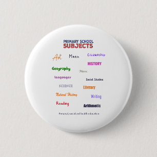 Onderwerpen voor de basisschool ronde button 5,7 cm