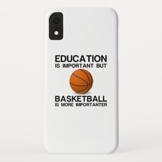 ONDERWIJS BELANGRIJK BASKETBALL IS BELANGRIJKER.p Case-Mate iPhone Case (Achterkant)