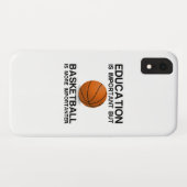 ONDERWIJS BELANGRIJK BASKETBALL IS BELANGRIJKER.p Case-Mate iPhone Case (Achterkant (horizontaal))