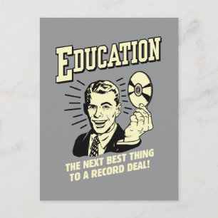 Onderwijs: Best Thing Record deal Briefkaart