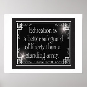 Onderwijs betere waarborg van vrijheid poster