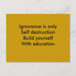 Onderwijs Briefkaart
