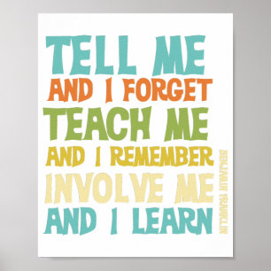 Onderwijs citaat van de Tekst impliceert me Klassi Poster