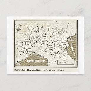 Onderwijs, geschiedenis, Napoleon, Noord-Italië 17 Briefkaart