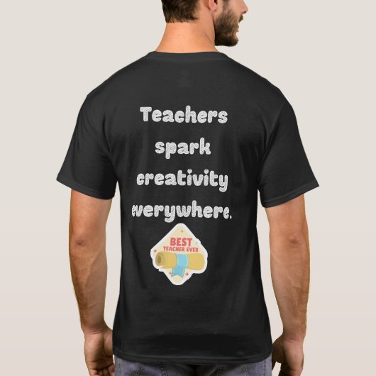 Onderwijs: het hart van het onderwijs t-shirt (Achterkant)
