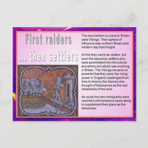 Onderwijs, immigratie, Vikingen Briefkaart