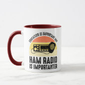 Onderwijs is belangrijk - Ham Radio is belangrijk Mok (Links)