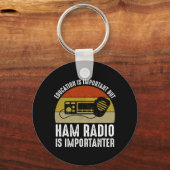 Onderwijs is belangrijk - Ham Radio is belangrijk Sleutelhanger (Achterkant)