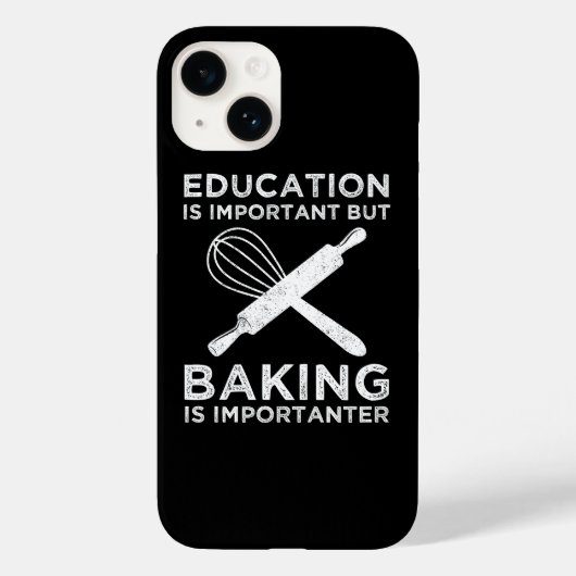 Onderwijs is belangrijk, maar het bakken is belang Case-Mate iPhone case (Achterkant)