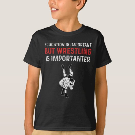 Onderwijs is belangrijk, maar rusteling is belangr t-shirt (Voorkant)