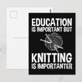 Onderwijs is belangrijk, maar sport is belangrijk briefkaart (Voorkant / Achterkant)