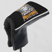 Onderwijs is belangrijk, maar volleybal is belangr golfheadcover (3/4 voorkant)