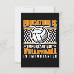 Onderwijs is belangrijk, maar volleybal is belangr kaart