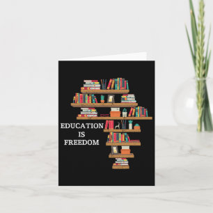 Onderwijs is een zwarte historiek van Freedom Afri Kaart