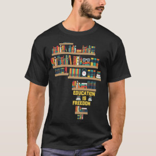 Onderwijs is Freedom Book Africa Library Book T-shirt