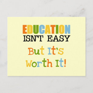 Onderwijs is het waard briefkaart