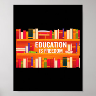 Onderwijs Is Vrijheid Zwarte Geschiedenis Afrika A Poster