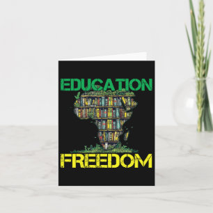 Onderwijs is Vrijheid Zwarte Geschiedenis Maand Af Kaart
