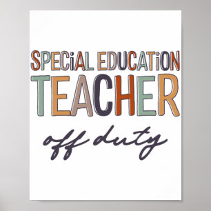 Onderwijs leraar uit dienst laatste dag van de sch poster
