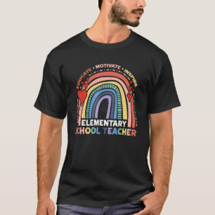 Onderwijs Motivate Inspire-basisdocent T-shirt