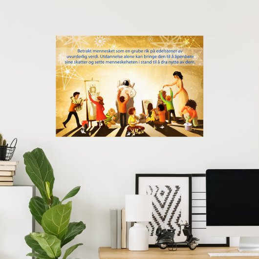 Onderwijs (Noors) Poster (Thuiskantoor)