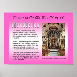 Onderwijs, Relgion, rooms-katholieke inleiding Poster