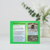 Onderwijs, religie, islam, Muhammad Briefkaart (Staand voorkant)