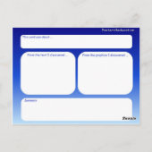 Onderwijs, religie, jodendom, joodse geschriften briefkaart (Achterkant)