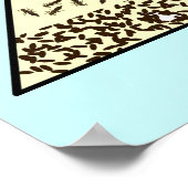 Onderwijs, wetenschap, riviervoedselketen poster (Hoek)