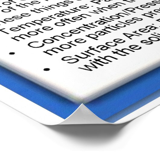 Onderwijs, Wetenschap, wat is een chemische reacti Poster (Hoek)