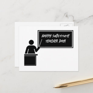 Onderwijsdag vervangen briefkaart