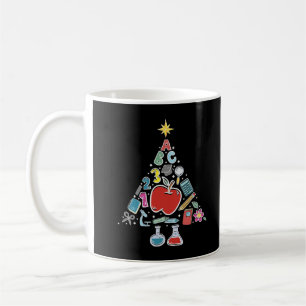 Onderwijsschool - kerstboomleraar koffiemok