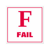 Onderwijsstempel: F - FAIL Zelfinktende Stempel (Design)