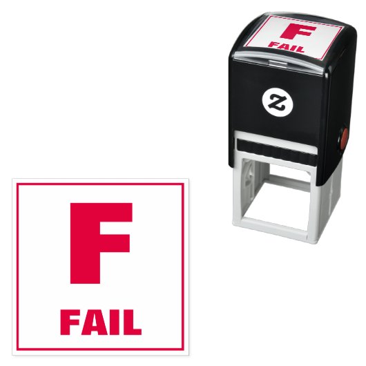 Onderwijsstempel: F - FAIL Zelfinktende Stempel (In situ)