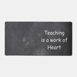 Onderwijswerk Hart Chalkboard Klasse Decoratie Bureaumat