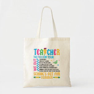 ONDERWIJZER De Vrijheid Tour Grappig Einde Jaar On Tote Bag