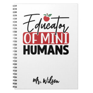 Onderwijzer van Mini-Mensen Notitieboek – Grappige