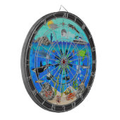 Onderzee Extravaganza Multi-Target Dartbord (Voorkant Links)