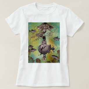 Onderzee Steampunk Jellyfish T-shirt