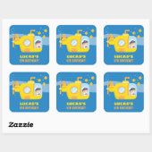 Onderzeebootkapitein onder de Zee Party Stickers (Vel)