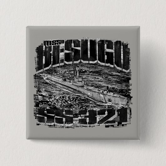 Onderzeeër Besugo Square Button Button (Voorkant)