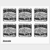 Onderzeeër Besugo Square Stickers Sticker (Vel)