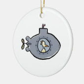 onderzeeër keramisch ornament (Links)