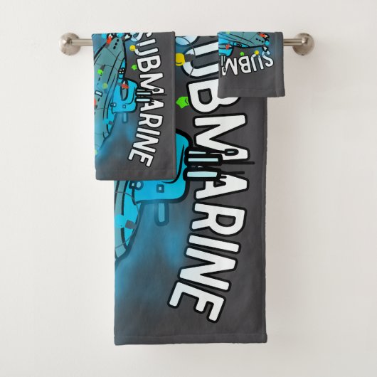 Onderzeeër, kerstbal, kerst bad handdoek (Insitu)