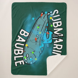 Onderzeeër, kerstbal, kerst sherpa deken