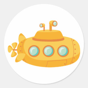 onderzeeër ronde sticker