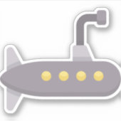 onderzeeër sticker (Voorkant)